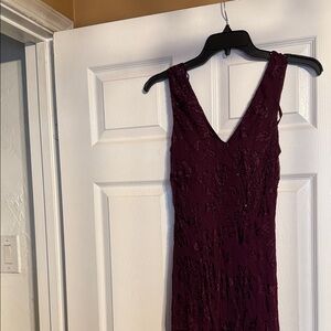 Alex Evenings Deep Purple Backless Dress